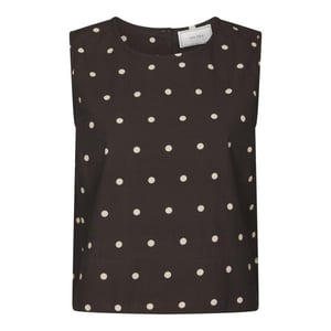 Neo Noir polly dot top 169334 676 dark brown