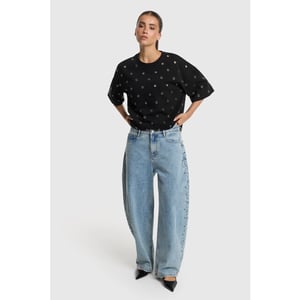 Alix The Label Studded barrel denim pants -