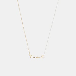 Logo Script Necklace