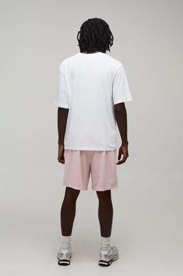 Baggy Fit Printed Mesh Jersey Short