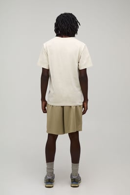 Baggy Fit Printed Mesh Jersey Short