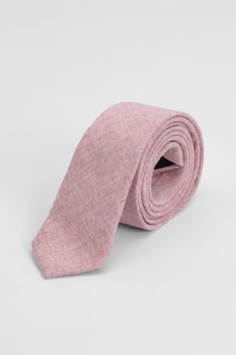 Pink Linen Look Tie