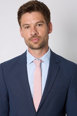 Pink Linen Look Tie