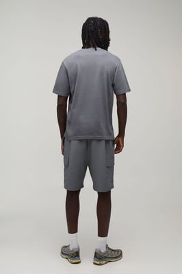 Relaxed Fit Elasticated Technical Stretch Cargo Shorts