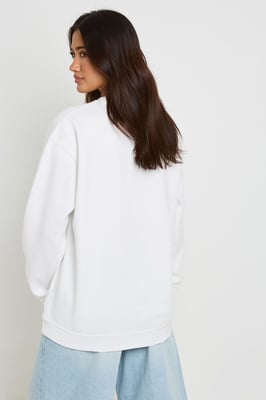 St Tropez Printed Oversized Sweatshirt