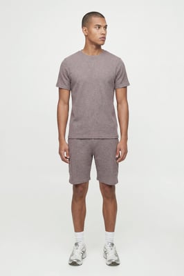 Slim Waffle T-shirt & Cargo Short Set
