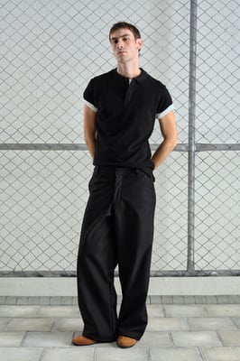Baggy Fit Wijde Pantalon met Zak