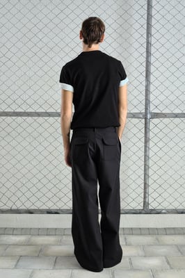Baggy Fit Wijde Pantalon met Zak