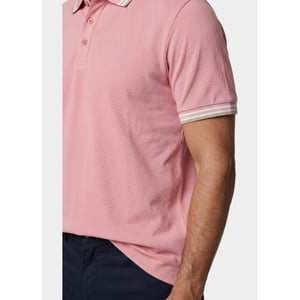 Bos Bright Blue Scotland blue polo heren brick polo plain contrast col spe25108br06sb/738 candy
