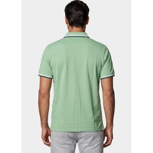 Bos Bright Blue Scotland blue polo heren brick polo plain contrast col spe25108br06sb/314 meadow green