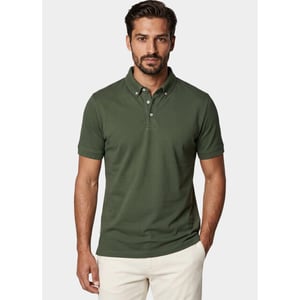 Bos Bright Blue Scotland blue polo heren boris polo spe25108bo40sb/367 olive night