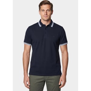 Bos Bright Blue Scotland blue polo heren brick polo plain contrast col spe25108br06sb/290 navy