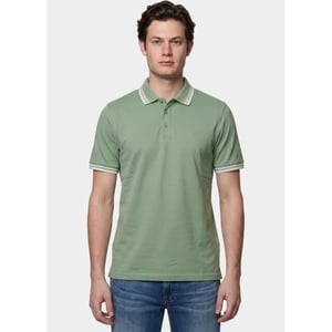 Bos Bright Blue Scotland blue polo heren brick polo plain contrast col spe25108br06sb/343 surf side