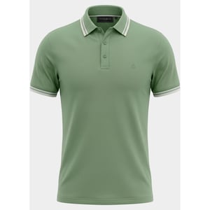 Bos Bright Blue Scotland blue polo heren brick polo plain contrast col spe25108br06sb/343 surf side