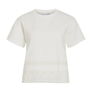 Vila Viodea o-neck ss sweat top off-white