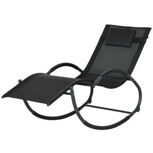 4goodz Schommelstoel tuin ligstoel met hoofdsteun 155x61x88 cm -