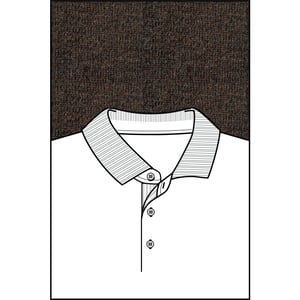 Baileys Polo lange mouw pullover polo collar placke 520063/80