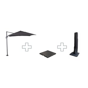 Garden Impressions Zweefparasol hawaii s met voet en hoes - 250 x 250 cm