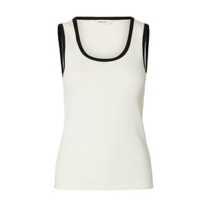 Selected Femme slwanna contrast sl top ex 16102860 snow white