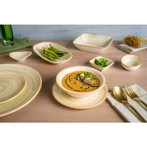 Bonna Kommetje aura terrain porselein 12 cm (290cc) set van 6