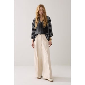 Summum 4s2938-12365 trousers wide leg cotton blend