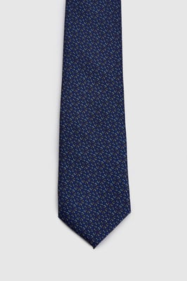 Navy Retro Geo Tie