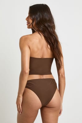 Tankini Bikini Top And High Leg Bikini Bottom