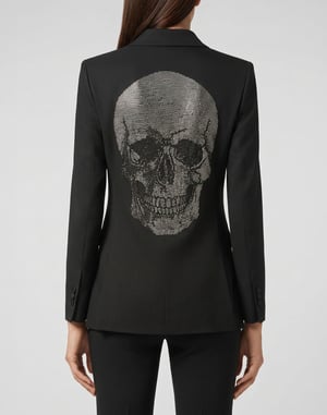 Single Breasted Fit Blazer Skull