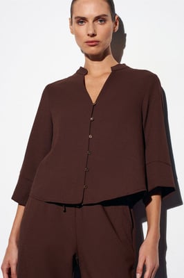 Dames Polyester Crepe Blouse