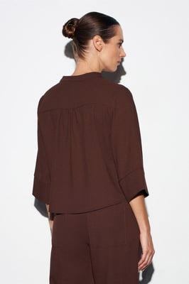 Dames Polyester Crepe Blouse