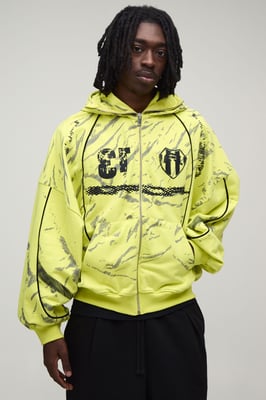 Afterlight Balaclava Printed Zip Thru Hoodie
