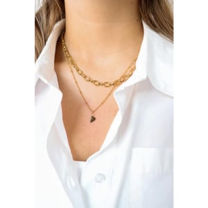 Label Kiki Heart necklace gold