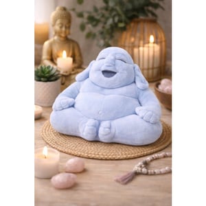 WDMT Buddha knuffel – 20 cm – baby knuffel – geboortecadeau – zachte pluche knuffel –