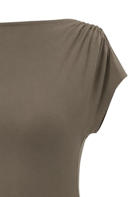 Bodycon maxi stickad klänning med båtarmar
