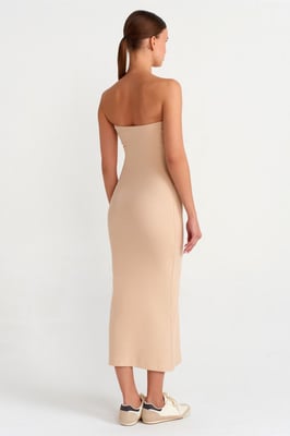 Strapless Bodycon Midi-Jurk