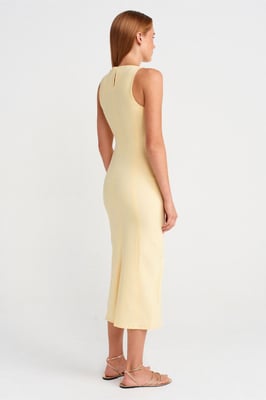 Mouwloze Midi Bodycon Jurk met Split