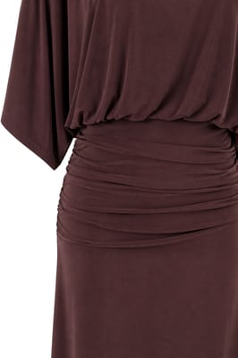 Crew Neck Midi Gebreid Jurk