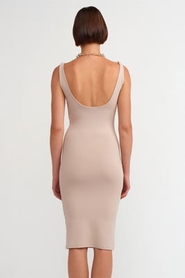 Mouwloze Bodycon Midi-jurk