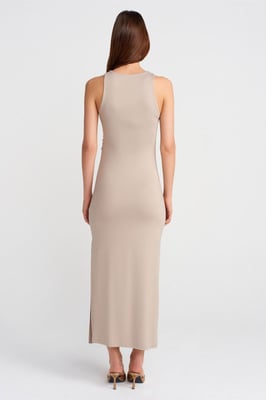 Mouwloze Bodycon Maxi-jurk met Split