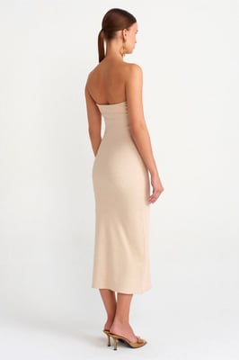 Strapless Bodycon Midi-jurk