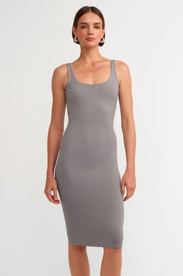 Mouwloze Bodycon Midi Jurk
