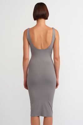 Mouwloze Bodycon Midi Jurk