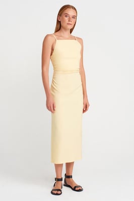 Mouwloze Bodycon Midi Jurk
