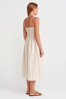 Strapless A-lijn Midi-jurk