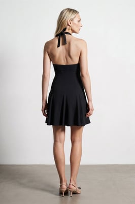 Halterneck Skater Minidress