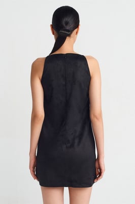 Mouwloze Mini Jurk Met Rits