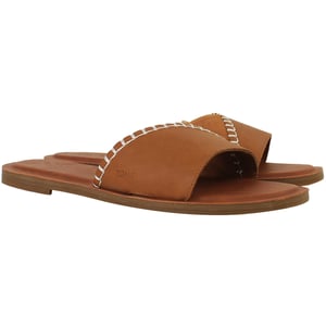 Toms Shea Womens Tan Sliders