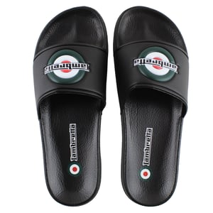 Lambretta Pace Mens Black Sliders