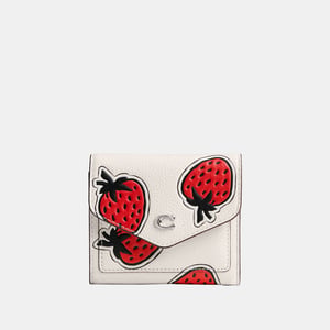 Wyn Small Wallet With Strawberry Print