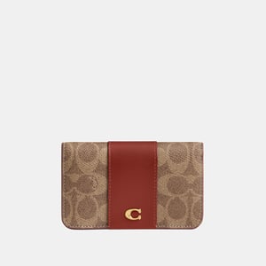 Essential Slim Card Case In Signature Canvas